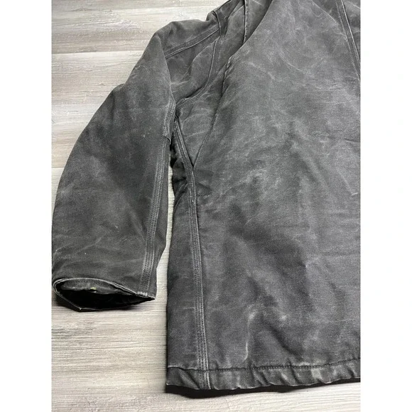 Carhartt Mens Work‎ Chore Coat Jacket Barn Quilt Lined Black Workwear